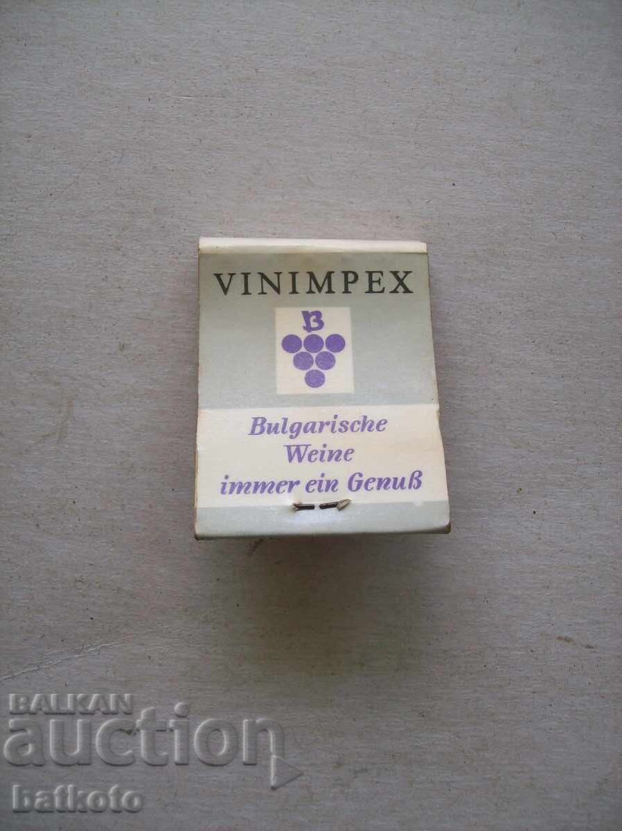 Very old advertising matchbox - almost full with price € 2.00 | 3.91 BGN