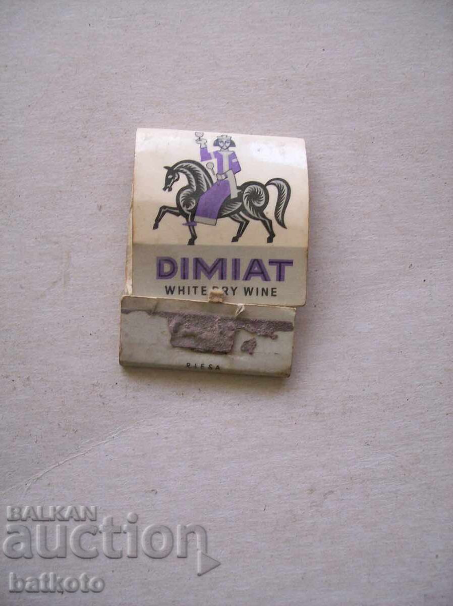 Very old advertising matchbox - almost full