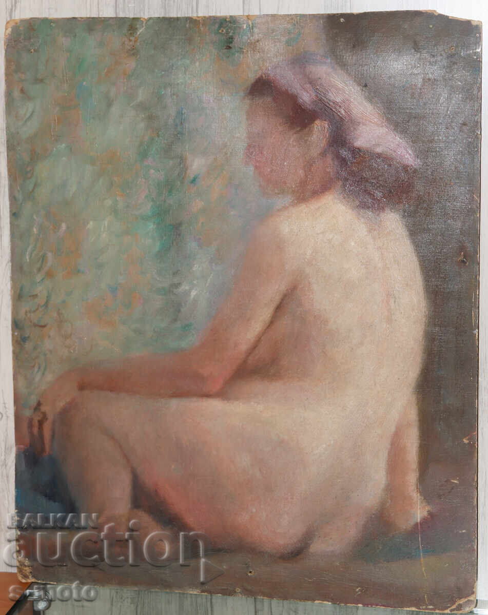 Tablou vechi în ulei, nud cu preț € 150.00 | 293.38 BGN