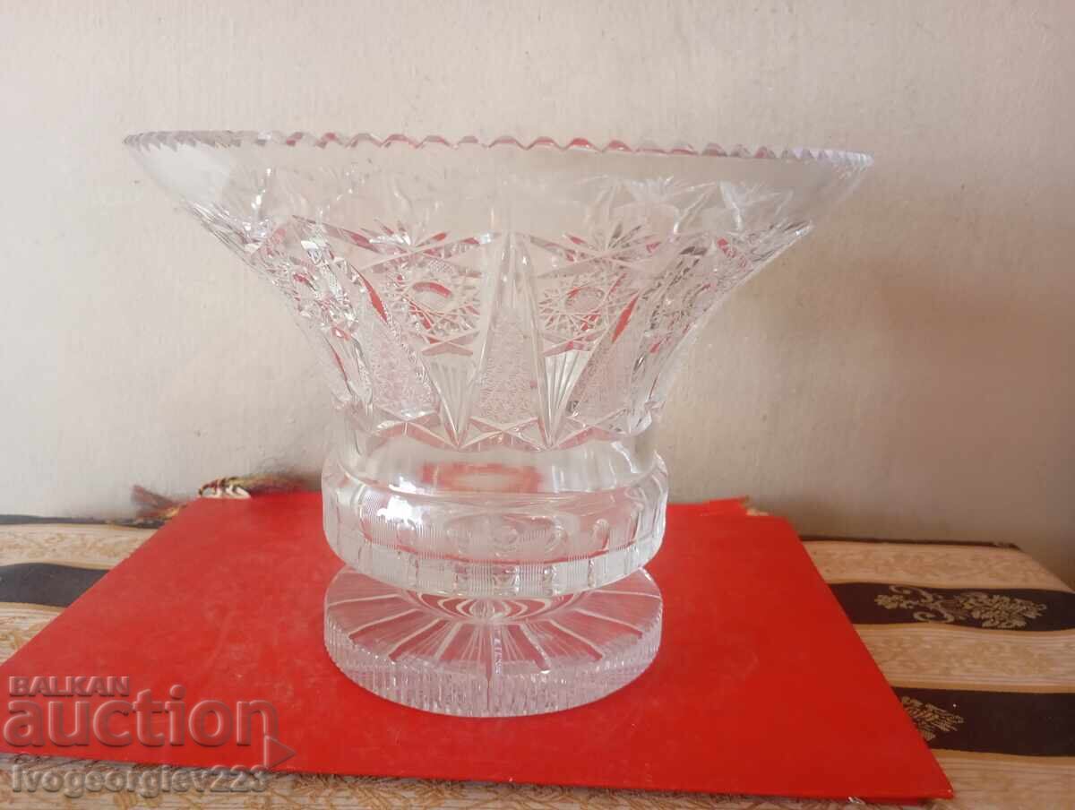 bol de cristal, fructieră bol de cristal, fructieră