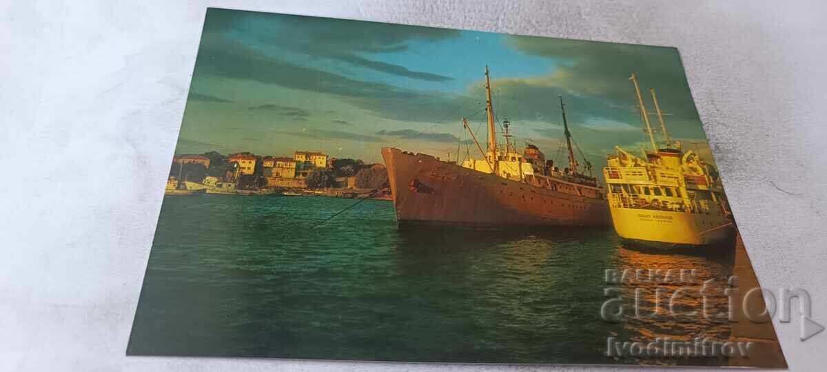 Carte poștală Nesebăr Portul 1977