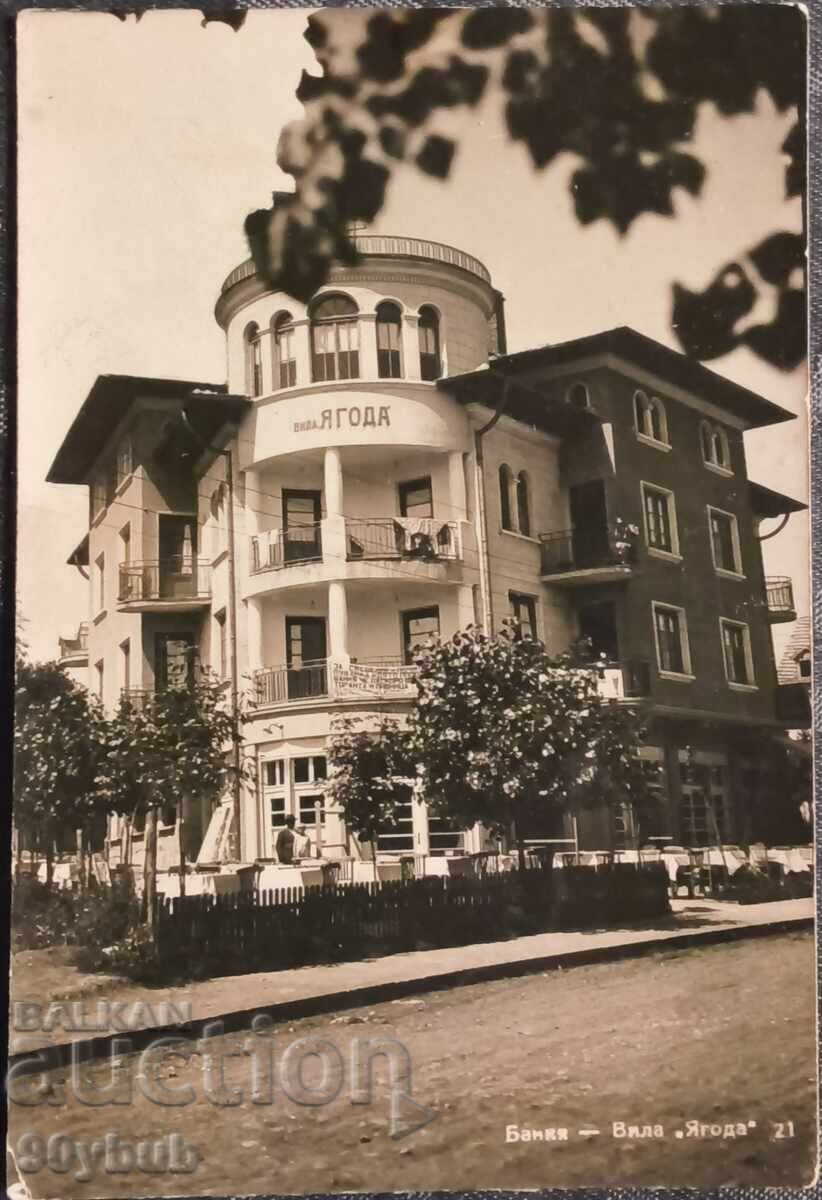 Ταχυδρομικό δελτάριο δεκαετία 1930 Μπάνκια, βίλα Γιαγκόντα