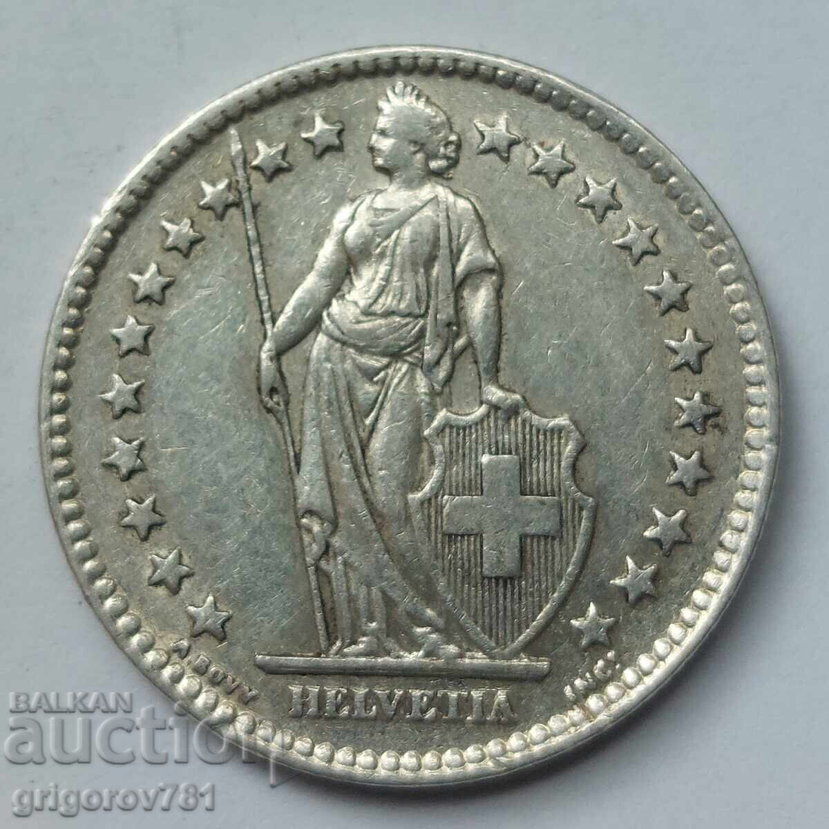 2 franci argint Elveția 1955 B - monedă de argint #8 cu preț € 30.00 | 58.68 BGN