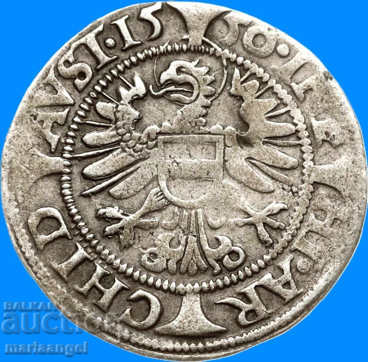 3 kreuzeri 1550 Austria Ferdinand I Viena Vultur cu un cap - 5