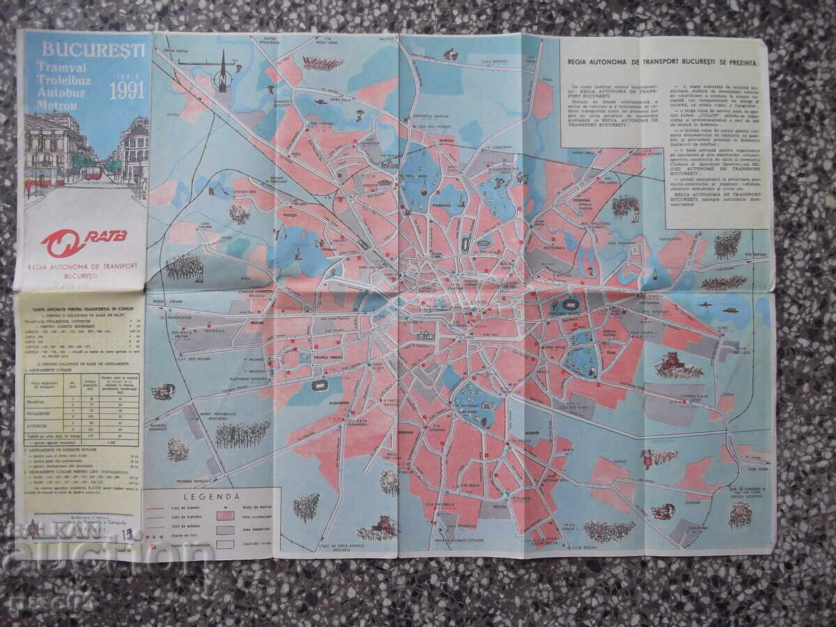 Licitație Hartă "București - 1991"