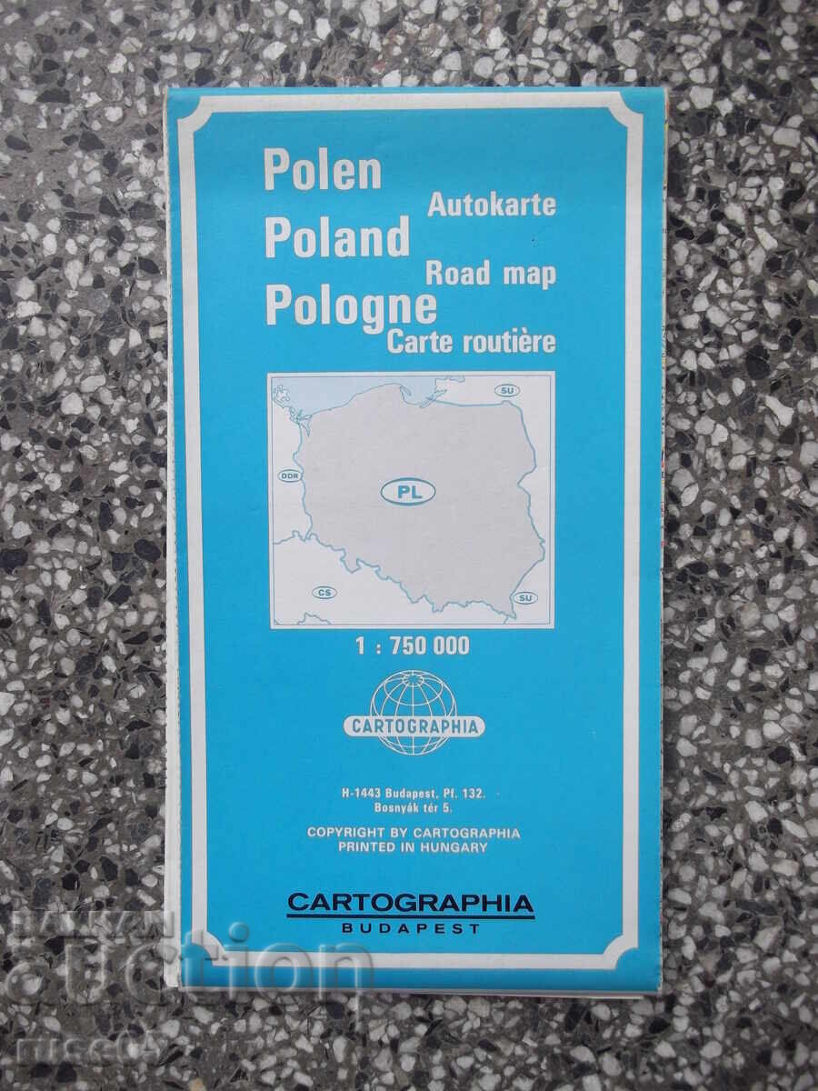 Карта "Polen - Autokarte"