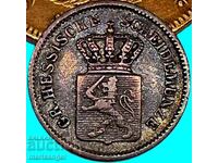1 kreuzer 1870 Germania Hessa