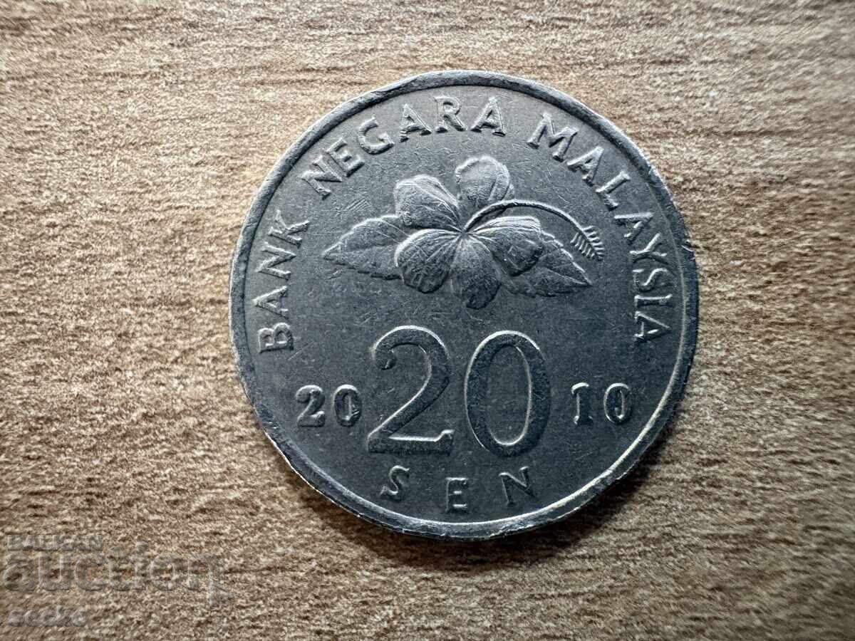 Malaezia - 20 sen (2010)