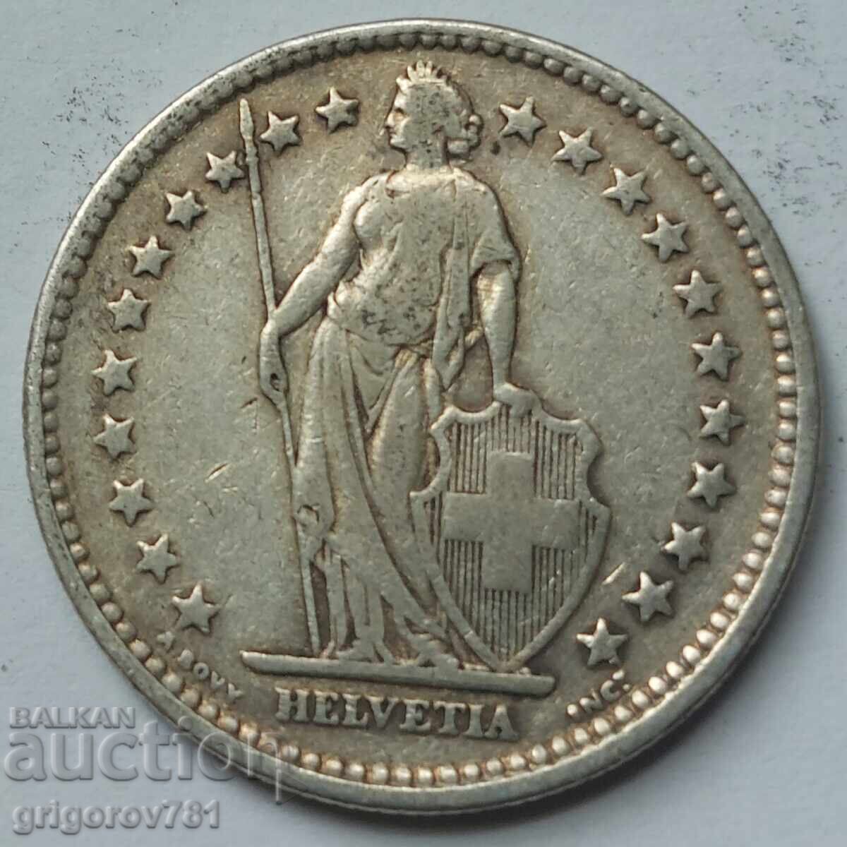 2 franci argint Elveția 1910 B - monedă de argint #10 cu preț € 30.00 | 58.68 BGN 2 franci argint Elveția 1910 B - monedă de argint #10 cu preț € 30.00 | 58.68 BGN