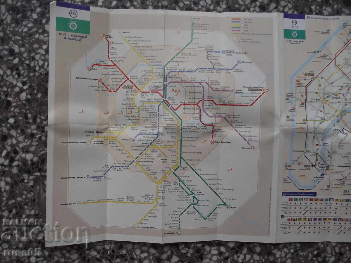 Auction  "Paris - Poche" map