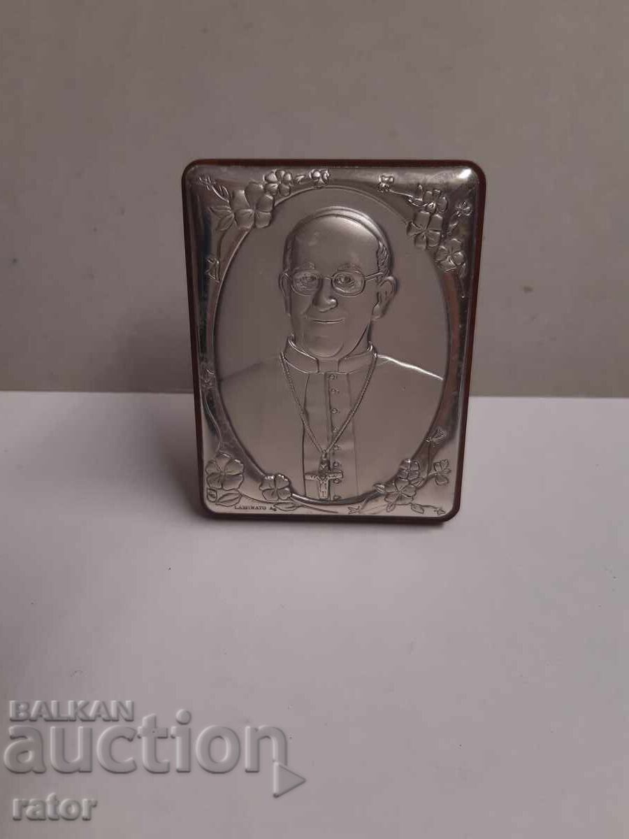 Plachetă de birou Papa FRANCISC, ARGINTIE cu preț € 10.00 | 19.56 BGN Plachetă de birou Papa FRANCISC, ARGINTIE cu preț € 10.00 | 19.56 BGN