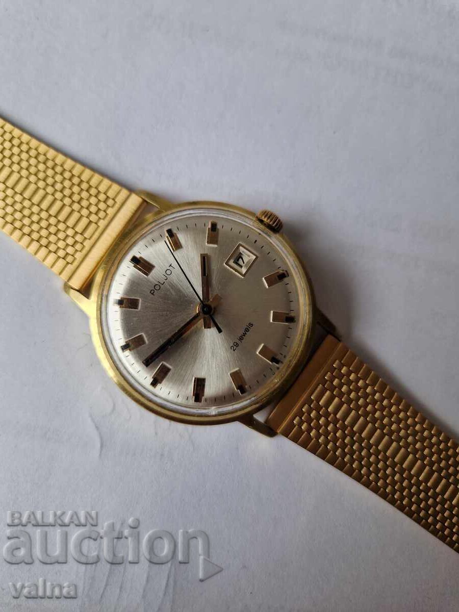 Licitație POLJOT /de luxe/, 29 rubine, automatic, 2416, Au20, URSS, TOP Licitație POLJOT /de luxe/, 29 rubine, automatic, 2416, Au20, URSS, TOP