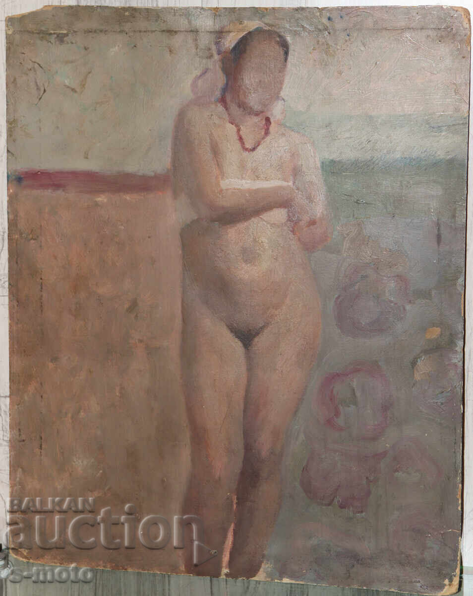 Tablou vechi în ulei, nud cu preț € 150.00 | 293.38 BGN