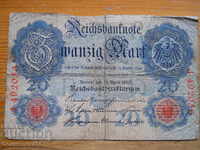 20 марки 1910 г. - Германия ( F )