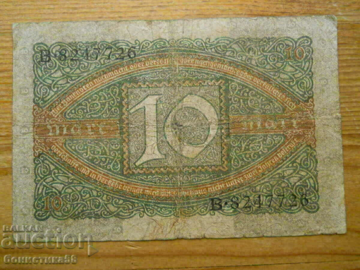 10 timbre 1920 - Germania ( F ) cu preț € 1.60 | 3.13 BGN