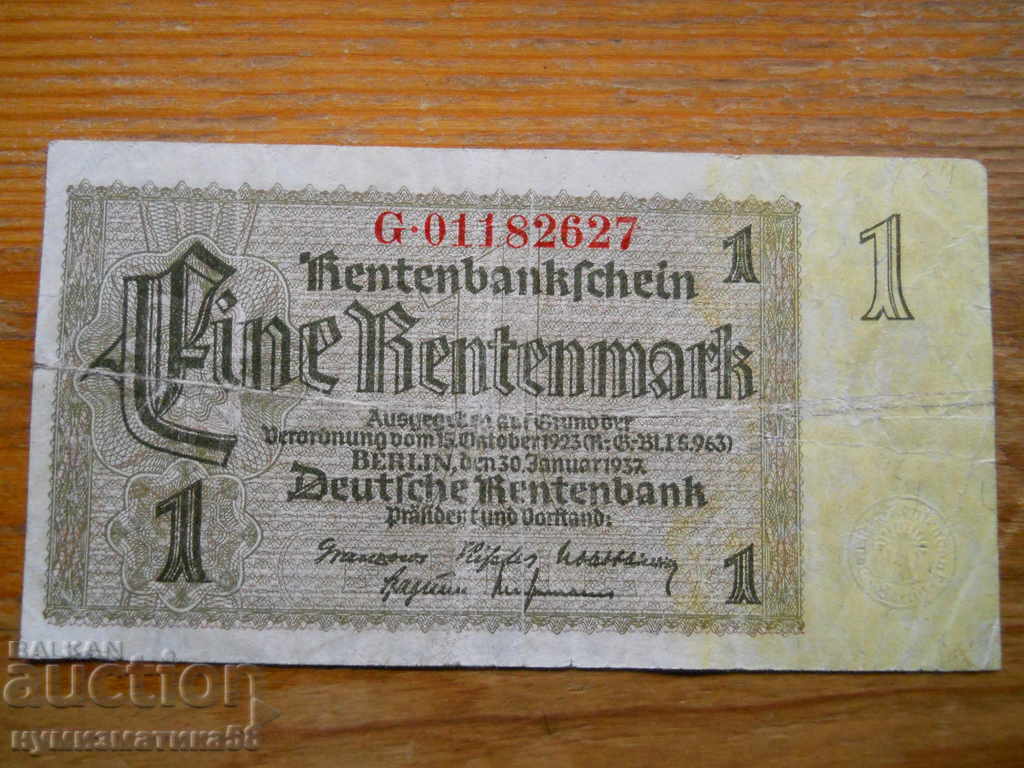 1 marcă 1937 - Germania (F) 1 marcă 1937 - Germania (F)