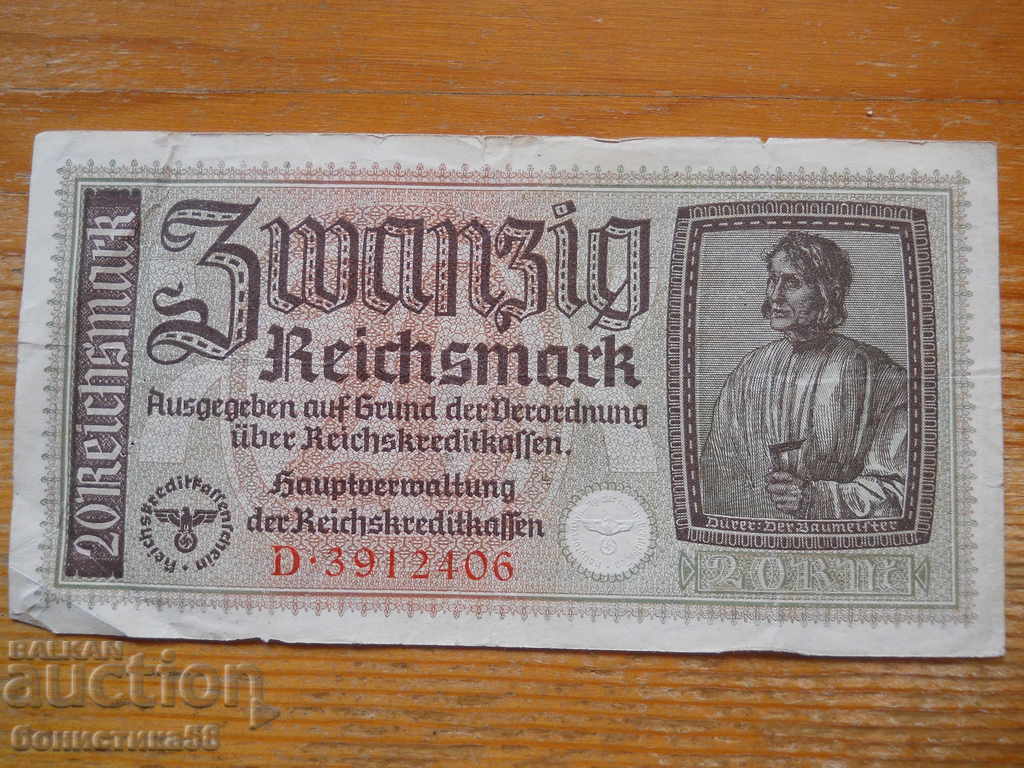 20 timbre 1940 / 1945 - Germania ( VF ) 20 timbre 1940 / 1945 - Germania ( VF )