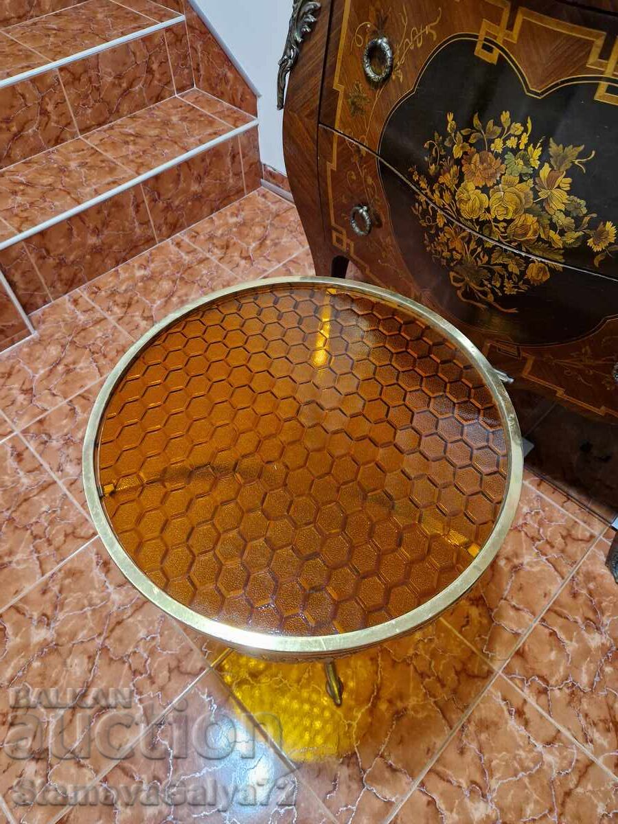 Minunată măsuță franceză antică din bronz - 7