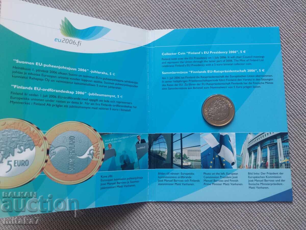 5 euro 2006, Finlanda cu preț € 12.80 | 25.03 BGN 5 euro 2006, Finlanda cu preț € 12.80 | 25.03 BGN