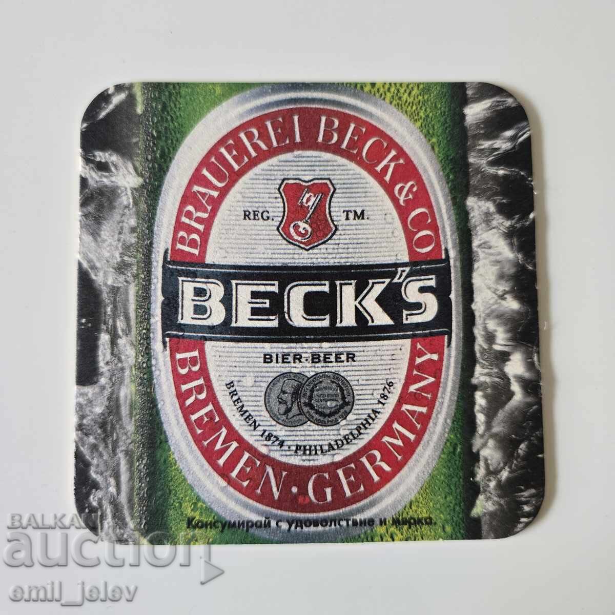 Suport pentru bere - Becks