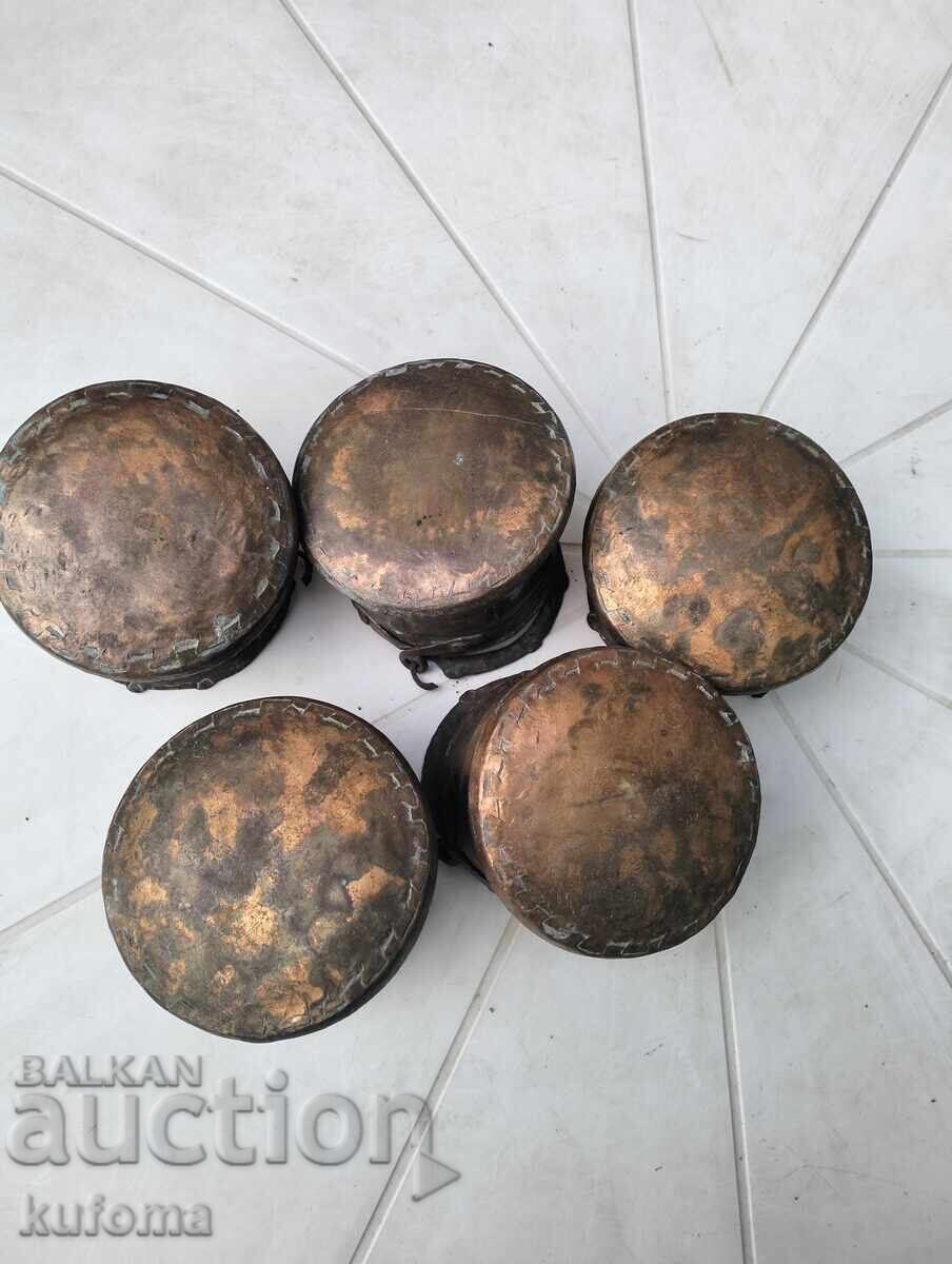 Small copper buckets 5 pieces - 5