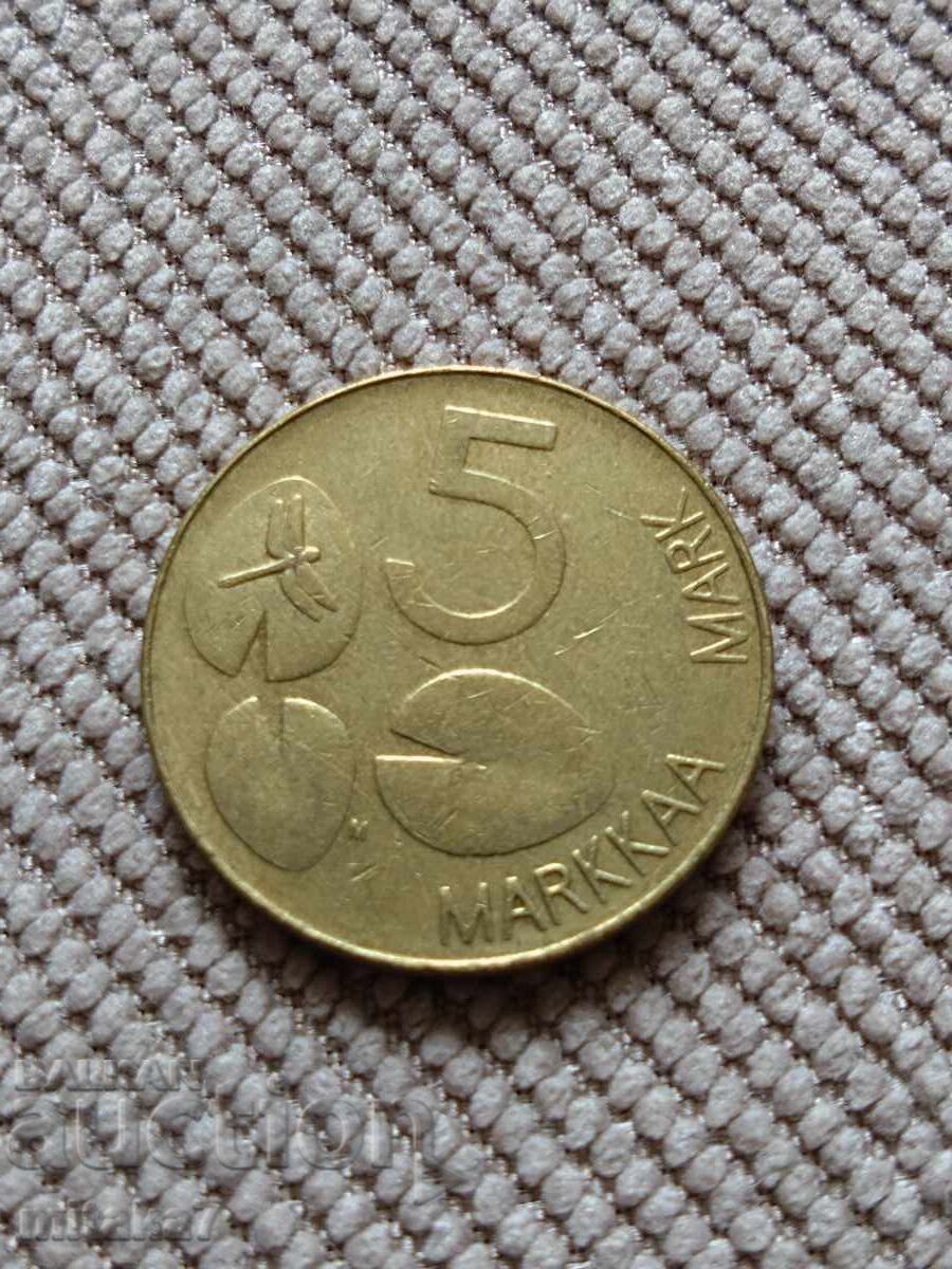 5 markka 1995, Finlanda