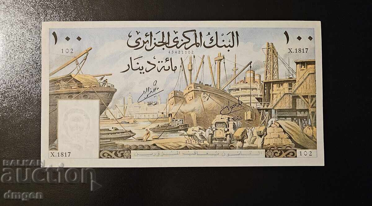 100 δηνάρια Αλγερίας 1964 UNC