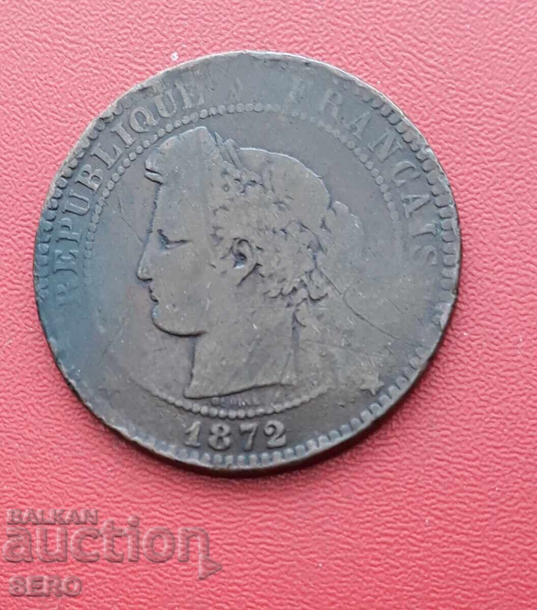 Franța - 10 cenți 1872 cu preț € 0.60 | 1.17 BGN