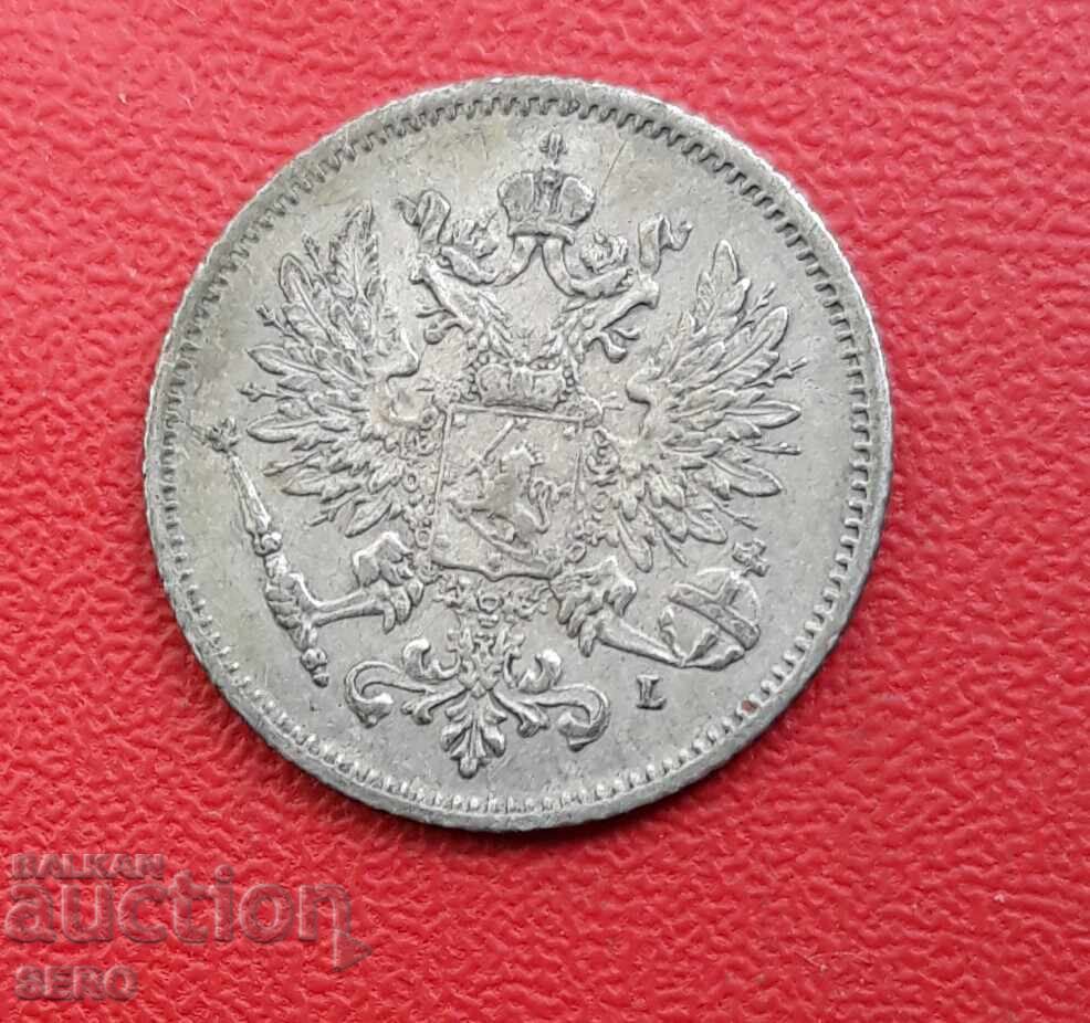 Russia/for Finland/ 25 penniä 1907 with price € 7.01 | 13.71 BGN