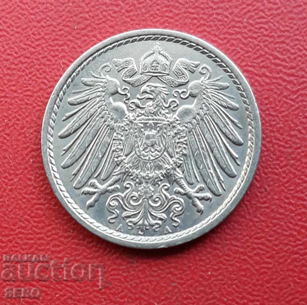 Germania-5 pfennigi 1899 A-Berlin-stare excelentă cu preț € 5.00 | 9.78 BGN