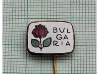 БЪЛГАРИЯ РОЗА ЗНАЧКА ЕМАЙЛ