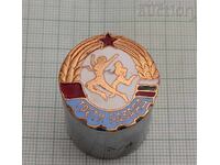THIRD CLASS DOSO ENAMEL BADGE SCREW