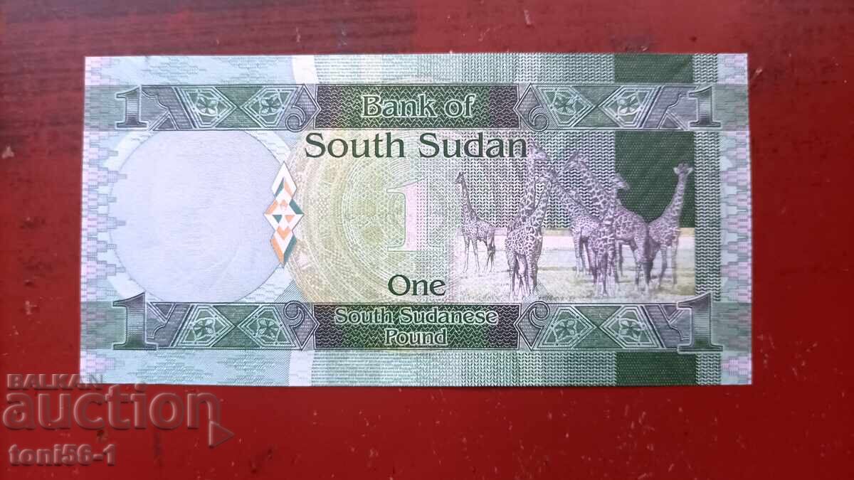Sudanul de Sud 1 liră sterlină 2011 UNC cu preț € 3.00 | 5.87 BGN