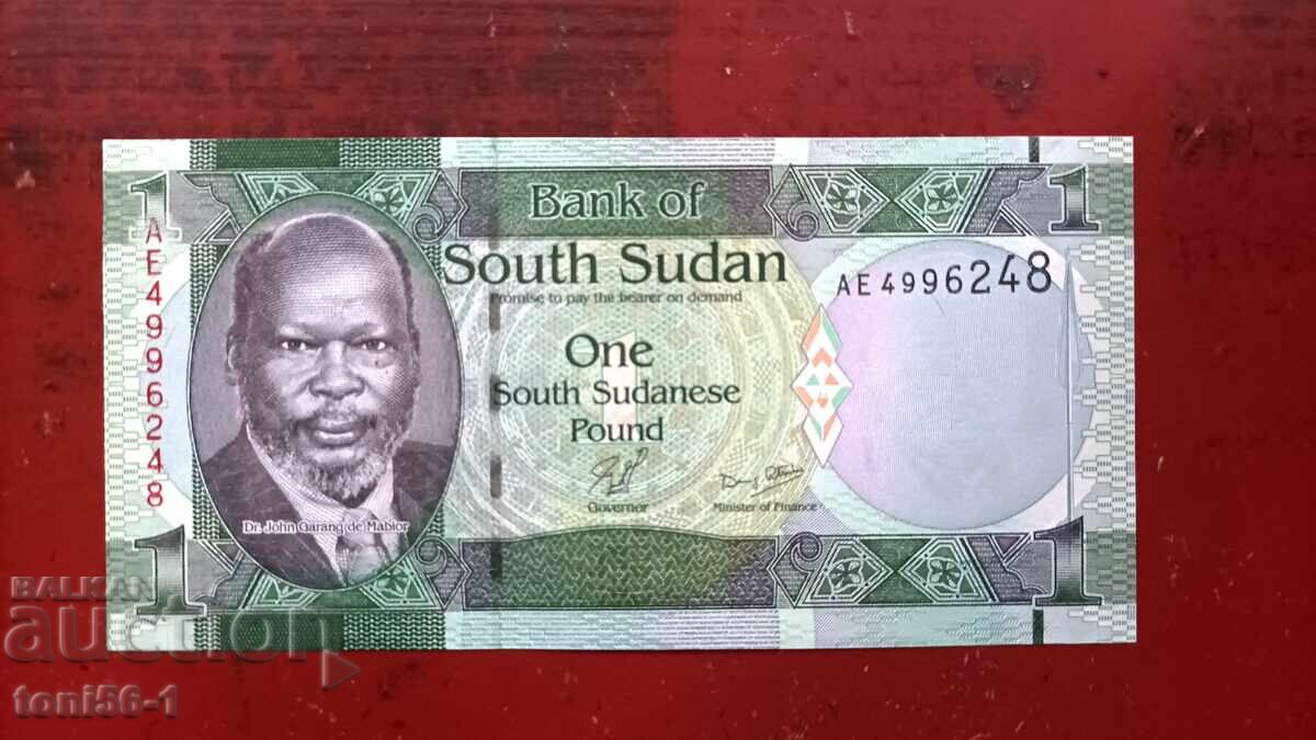 Sudanul de Sud 1 liră sterlină 2011 UNC
