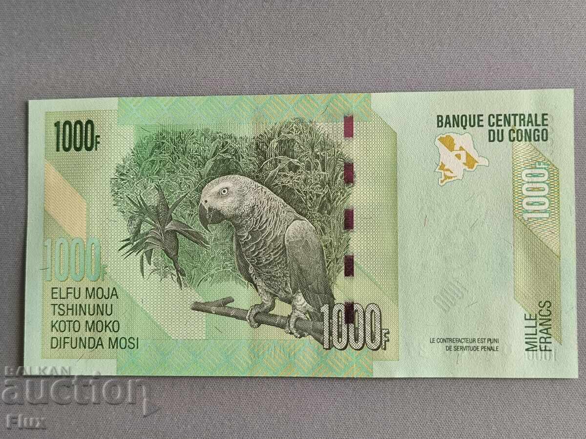Bancnotă - Congo - 1000 franci UNC | 2022 cu preț € 3.00 | 5.87 BGN