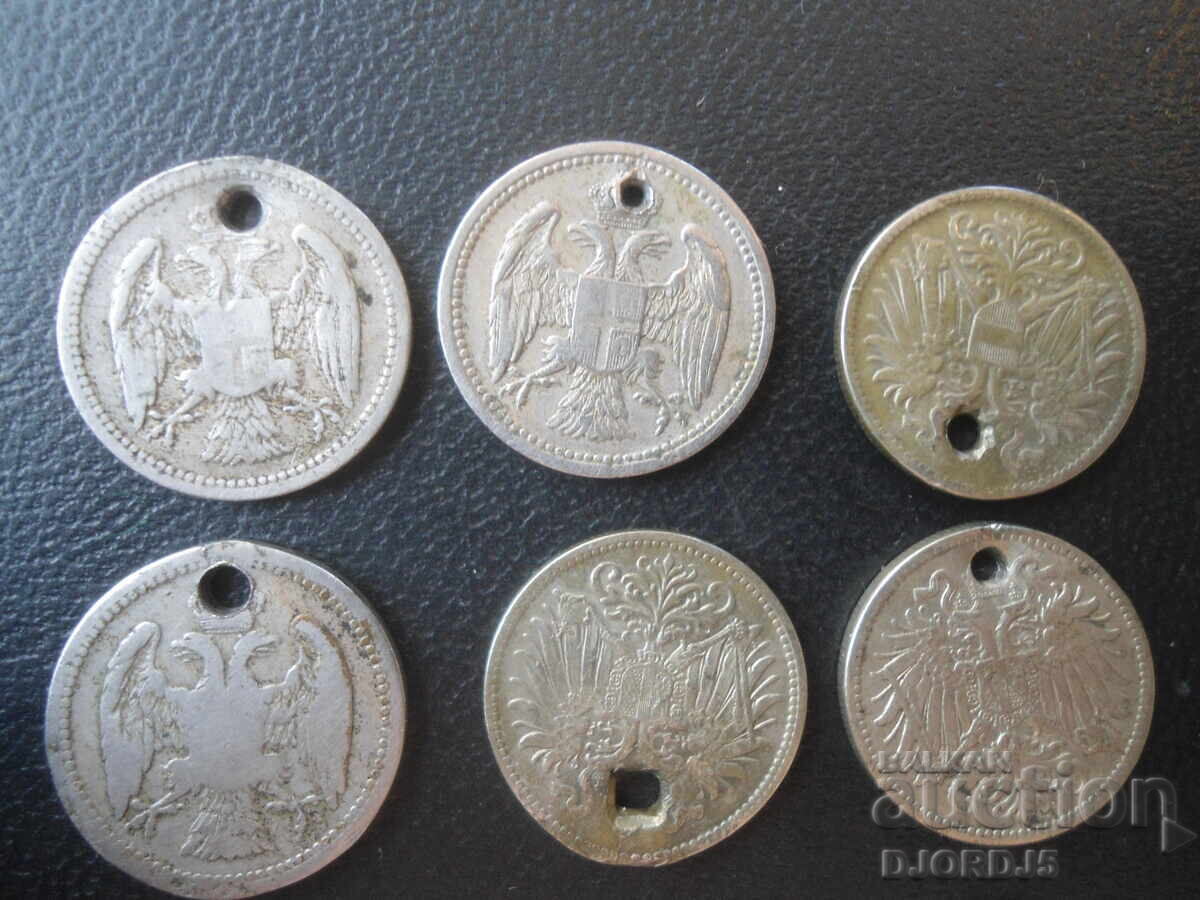 Monede vechi pentru bijuterii, 12 bucăți - 5 Monede vechi pentru bijuterii, 12 bucăți - 5