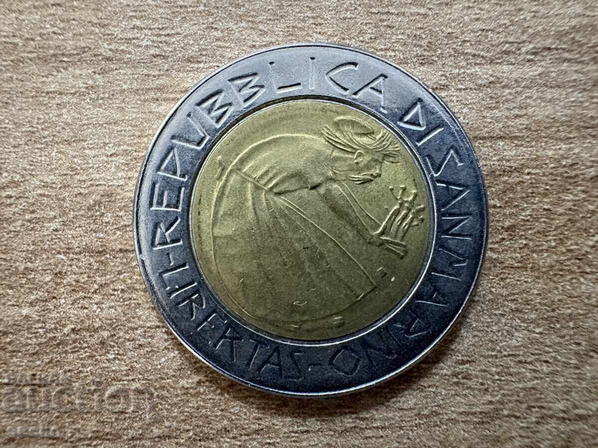 San Marino - 500 de lire (1985) - Lupta împotriva drogurilor cu preț € 1.38 | 2.70 BGN San Marino - 500 de lire (1985) - Lupta împotriva drogurilor cu preț € 1.38 | 2.70 BGN