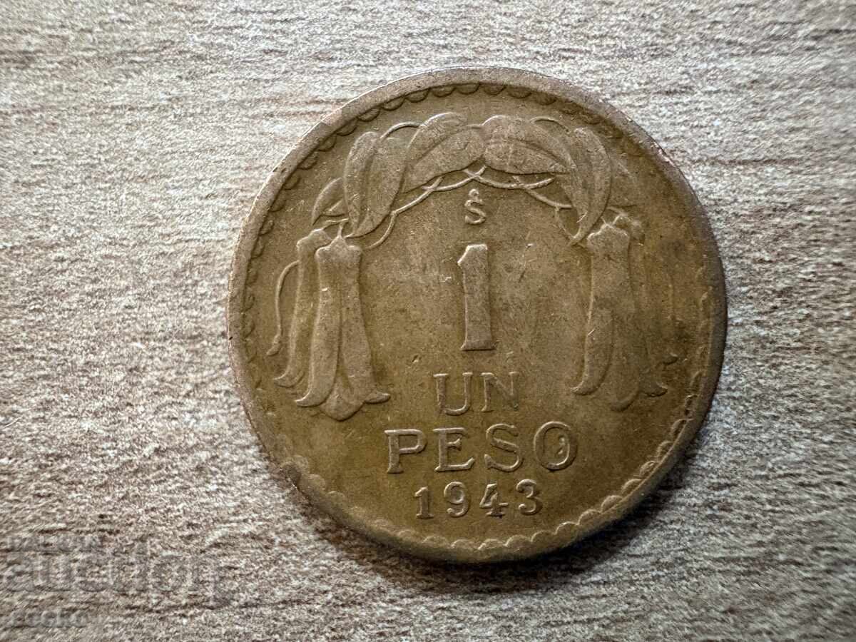 Χιλή - 1 πέσο (1943)
