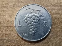 Italia - 5 lire (1950)