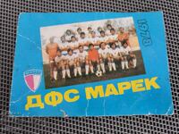 Calendar fotbalistic din perioada socialistă MAREK 1978