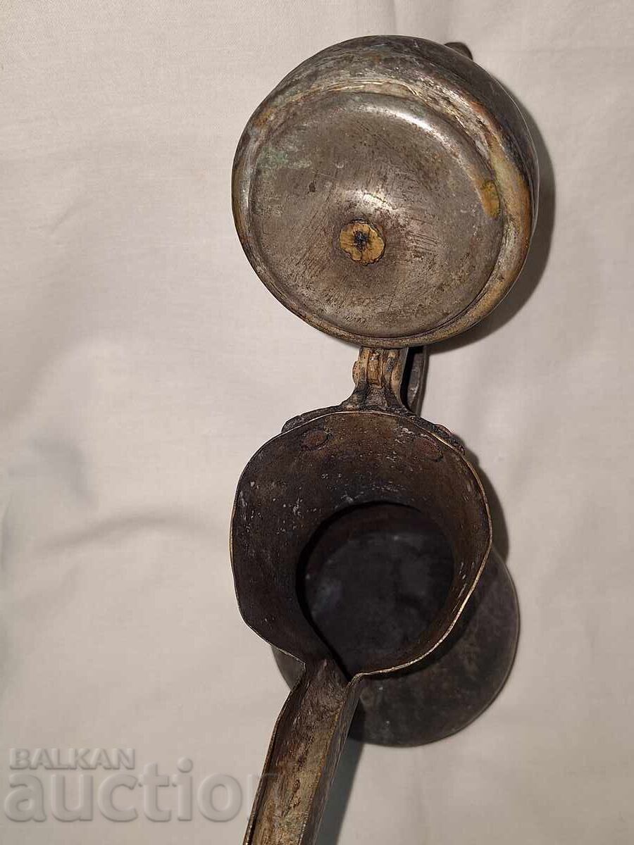 Ibric din cupru otoman antic cu tugra - 6 Ibric din cupru otoman antic cu tugra - 6