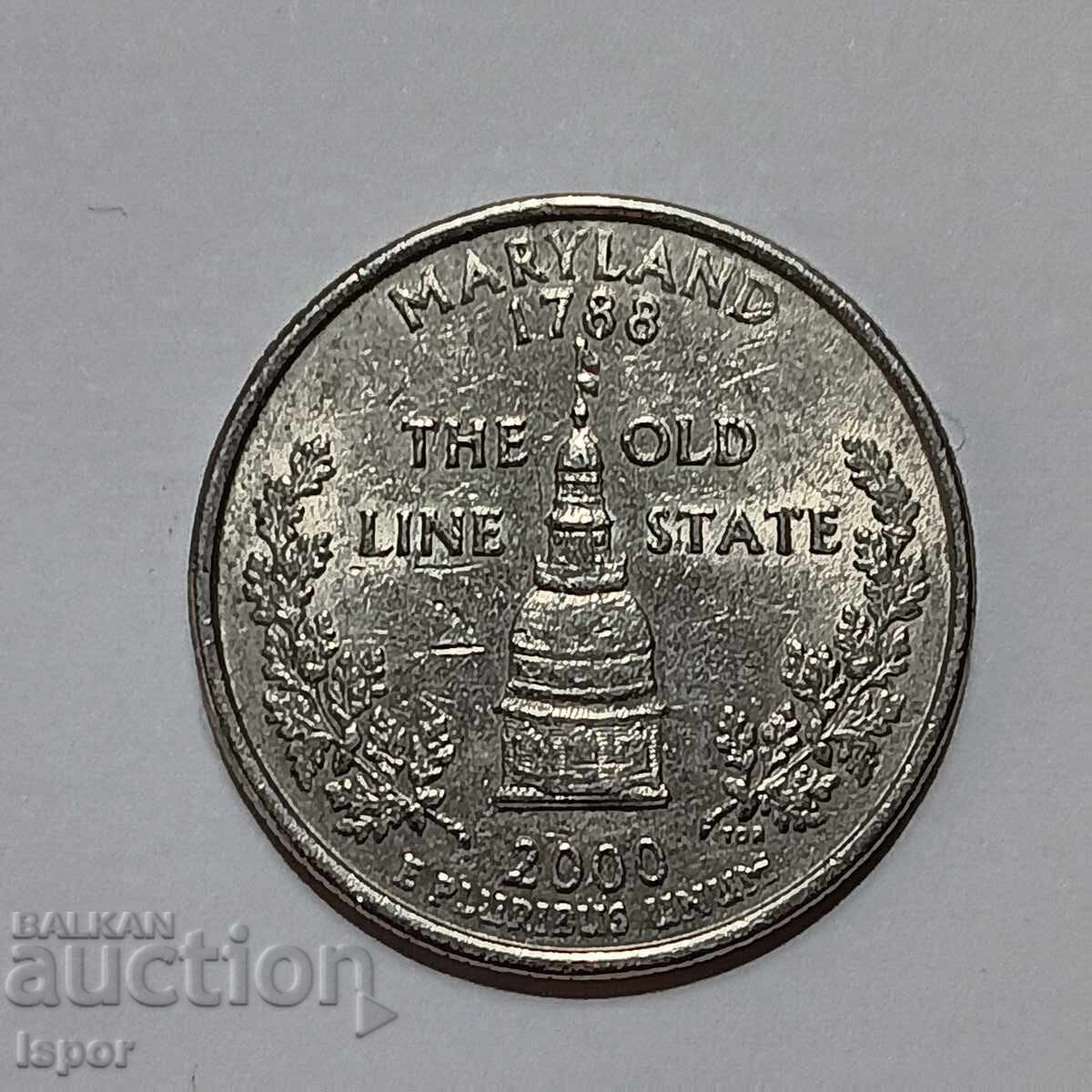 IV/ 25 cents Maryland state 2000