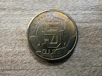 Țările de Jos - 5 guldeni (2000) - EURO 2000