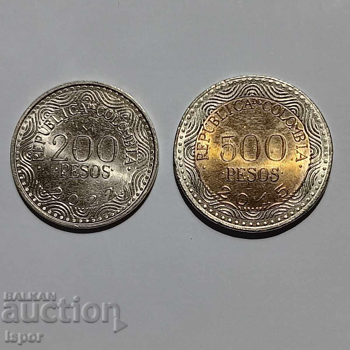 XIII/ Columbia 200/500 pesos 2022/15g XIII/ Columbia 200/500 pesos 2022/15g