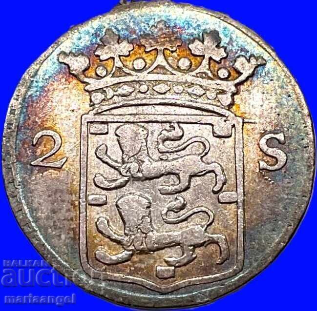 2 Stiver 1766 Δυτική Φρισία ασήμι με τιμή € 22.92 | 44.83 BGN 2 Stiver 1766 Δυτική Φρισία ασήμι με τιμή € 22.92 | 44.83 BGN