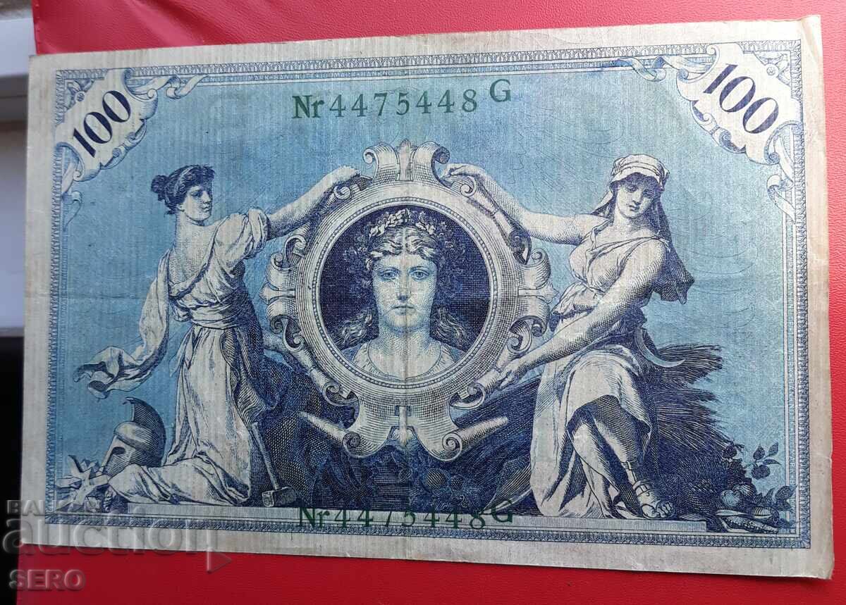 Banknote-Germany-100 marks 1908 with price € 1.01 | 1.98 BGN