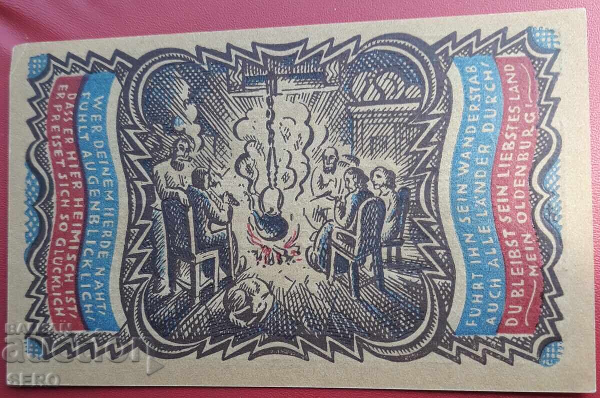 Bancnota-Germania-Saxonia-Oldenburg-50 Pfennig 1921 cu preț € 1.00 | 1.96 BGN