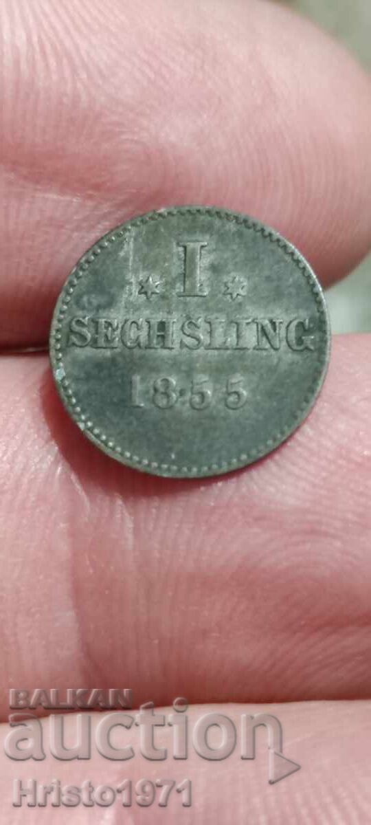 1 sechsling 1855