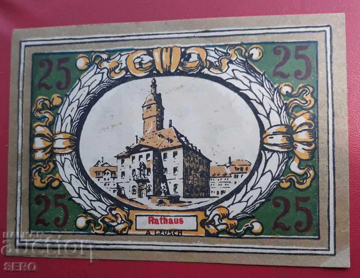 Banknote - Germany - Thuringia - Langensalza - 25 Pfennig 1921 with price € 1.00 | 1.96 BGN