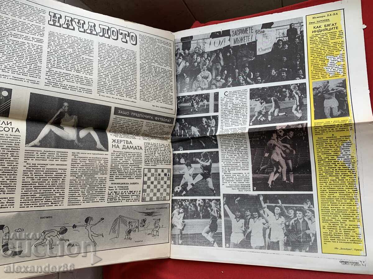 Ziarul "Start" 26 aprilie 1983 Nr. 621 "LASK" Austria-1 - 7